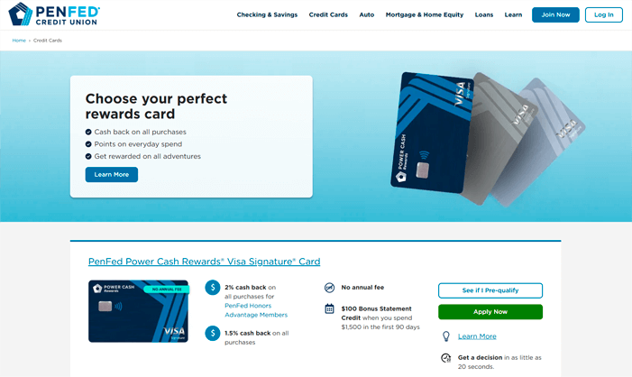 Learn about the benefits and how to apply for the PenFed card