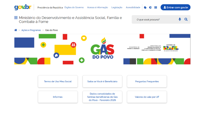 Gás do Povo 2026 — Saiba Como se Inscrever e Receber o Benefício