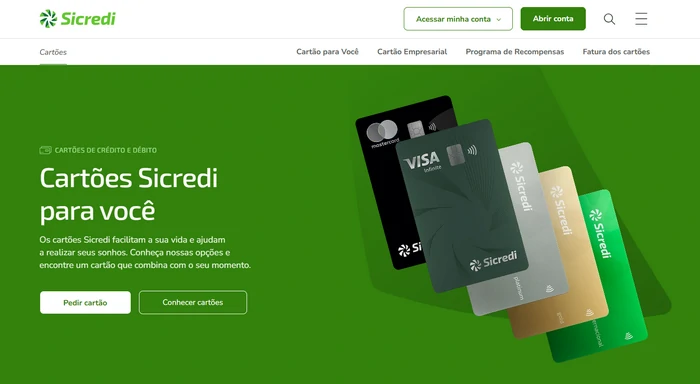 Como solicitar o cartão Banco Sicredi