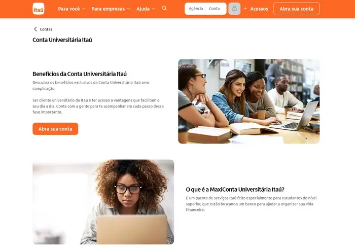 Conta Universitária Itaú